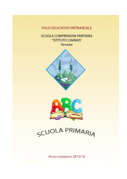 Libretto POF Scuola Primaria AS 2015-2016