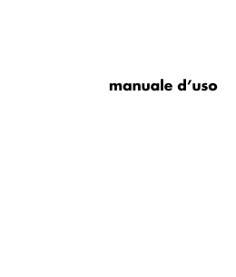 manuale d`uso