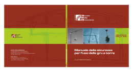 Manuale della sicurezza per l`uso delle gru a torre