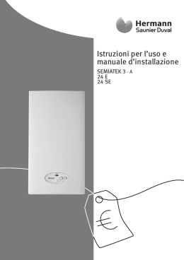 Istruzioni per l`uso e manuale d`installazione
