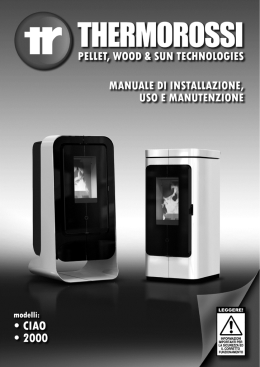Manuale d`installazione, uso e manutenzione
