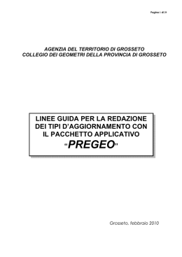 Linee Guida Pregeo - Collegio Provinciale Geometri e Geometri