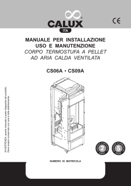 Manuale d`uso, installazione e manutenzione