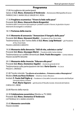 Libretto Marcia Lecce