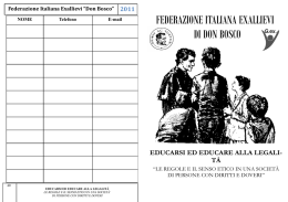 Libretto - Exallievi ed Exallieve di Don Bosco