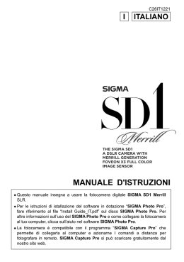 MANUALE D`ISTRUZIONI