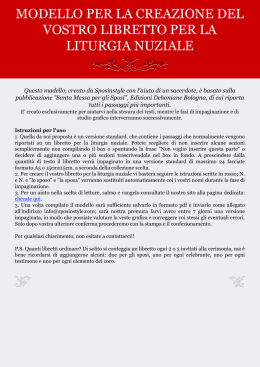 modello per realizzare il vostro libretto di matrimonio