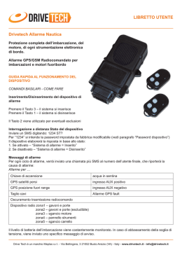 Drivetech Allarme Nautica liBRetto uteNte