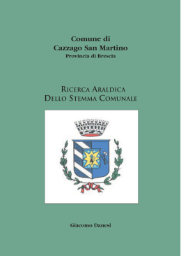 libretto cazzago - Comune di Cazzago San Martino