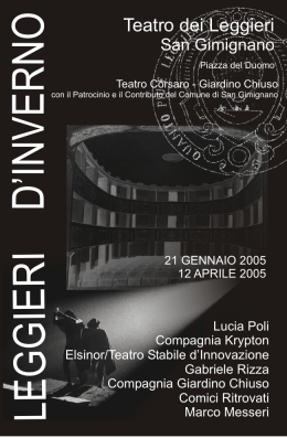 Scarica libretto - Compagnia Giardino Chiuso