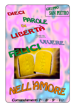 C3 Libretto comandamenti san Genesio 6 7 9 10