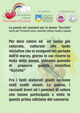 libretto scrivile - Associazione Culturale Francesca Fontana