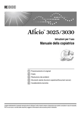 Manuale della copiatrice