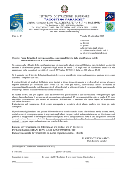 Circ.019 Patto corresponsabilitÃ  libretto registro