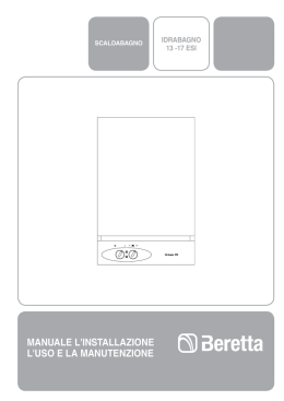 manuale l`installazione l`uso e la manutenzione