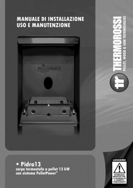 Manuale d`installazione, uso e manutenzione