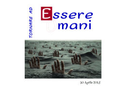 libretto Essere Umani - ComunitÃ  di San Fermo