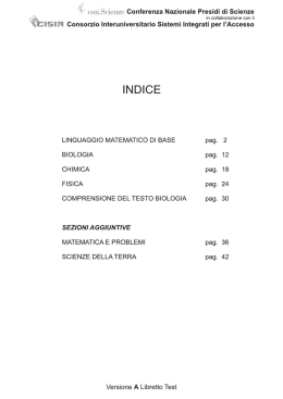 Versione Libretto Test A