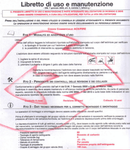 Libretto di uso e manutenzione