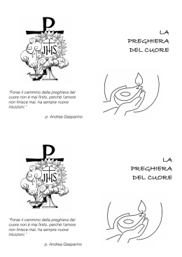 libretto preghiera del cuore
