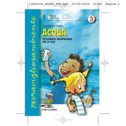 un elemento indispensabile per la vita