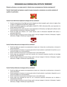 messaggio alle famiglie dell`istituto &ldquo;berenini&rdquo;