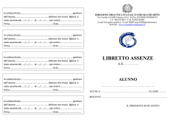 Alunni Assenze Libretto - 2° Circolo Didattico di Quarto