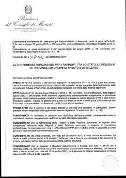 Linee guida - Conferenza Stato