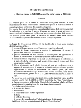 Il Fondo Unico di Giustizia