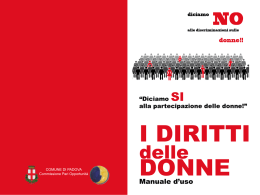 Manuale "I diritti delle donne"