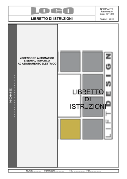 libretto di istruzioni