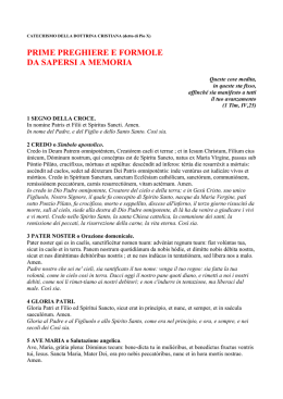 CATECHISMO DELLA DOTTRINA CRISTIANA (detto di Pio X)