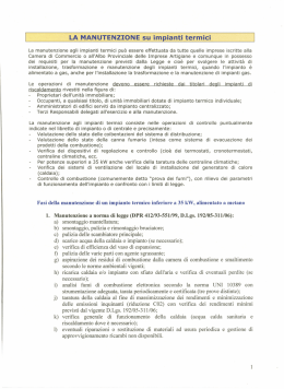 Manutenzione Impianti Termici