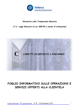 Prima Sezione (Titolo del Foglio, eventuale numerazione