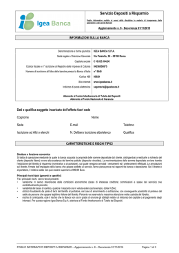 Depositi a Risparmio