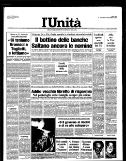 «Ci teniamo Gramsci e Togliatti, e lottiamo» Addio vecchio libretto di