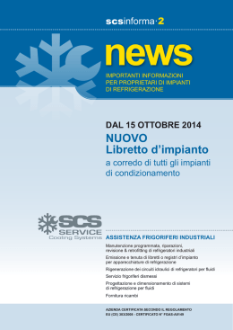 NUOVO Libretto d`impianto