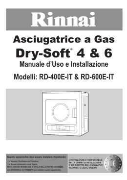 Manuale d`uso e Installazione Dry Soft