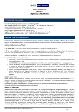 Foglio Informativo