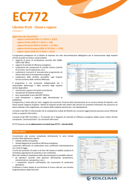 Libretto PLUS - Cloud e regioni