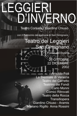 Scarica libretto - Compagnia Giardino Chiuso