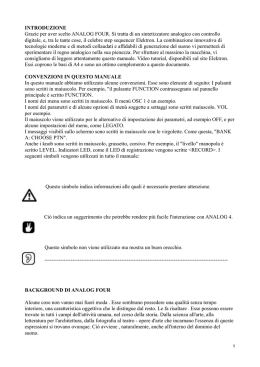 Manuale Utente in italiano