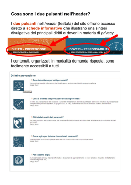 istruzioni nuovo sito