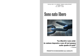 libretto legalità 2015 - Scuola Maria Ausiliatrice