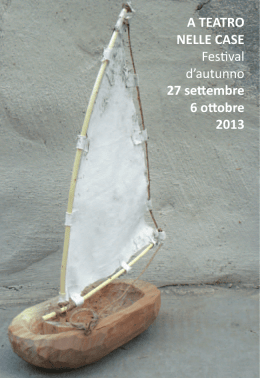 SCARICA IL LIBRETTO Festival d`autunno 2013