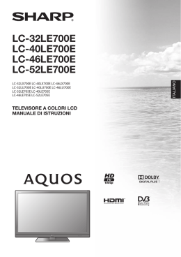 Manuale Operativo TV LCD serie LE, LX, LU