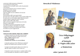Libretto pellegrinaggio a Monteortone gennaio 2013