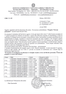 SCUOLE DELL`INFANZIA &mdash; PRIMARIA &mdash; SECONDARIAI Grado