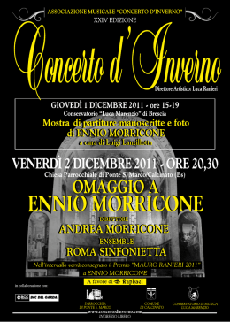 libretto - Conservatorio di Musica "Luca Marenzio" Brescia
