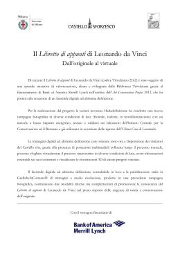 Il Libretto di appunti di Leonardo da Vinci